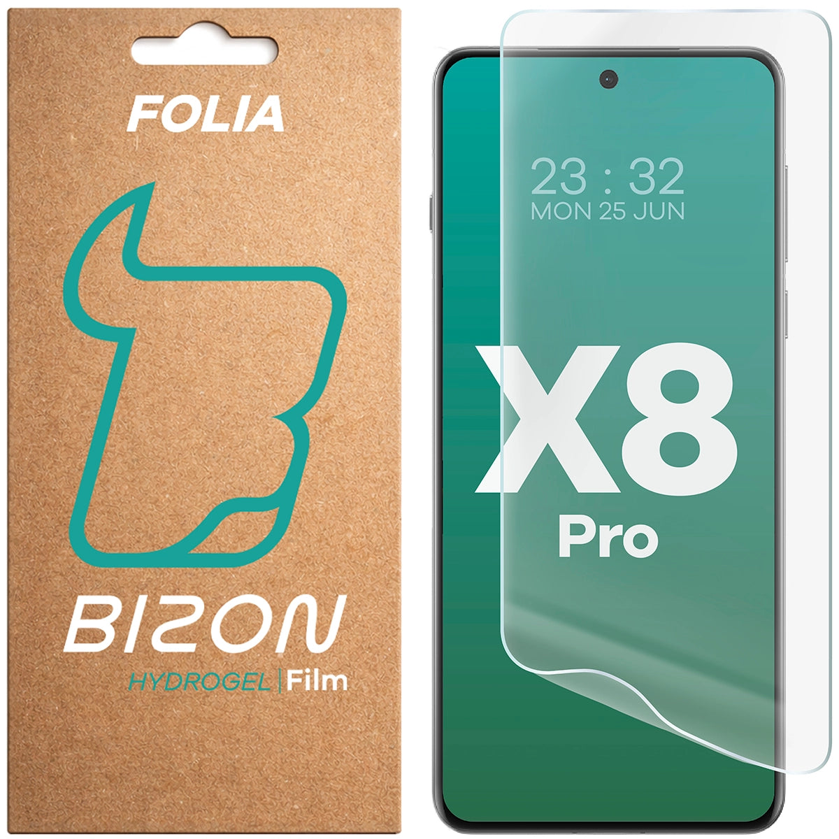 Hydrogel Folie für den Bildschirm für Oppo Find X8 Pro, Bizon Film Hydrogel Front, 1 Stück