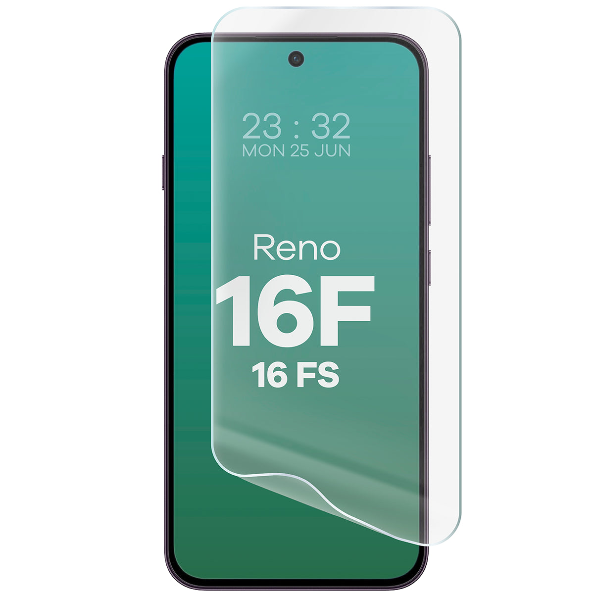 Hydrogel Folie für den Bildschirm für Oppo Reno16 F / Reno16 FS 5G, Bizon Film Hydrogel Front, 1 Stück