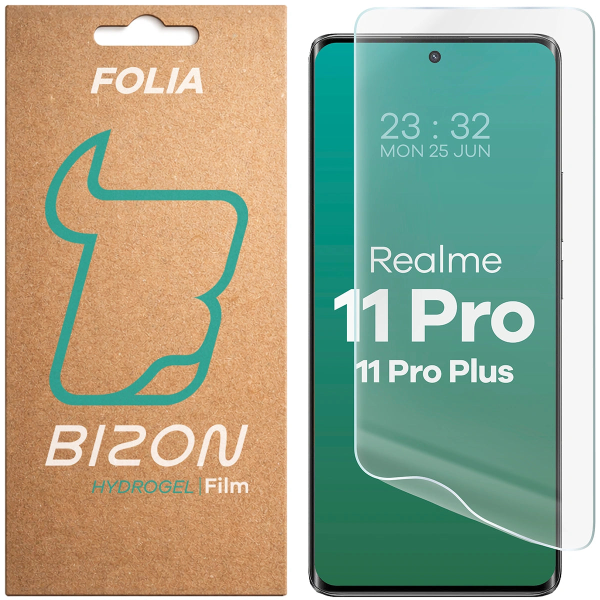 Hydrogel Folie für den Bildschirm für Realme 11 Pro / 11 Pro Plus, Bizon Film Hydrogel Front, 1 Stück