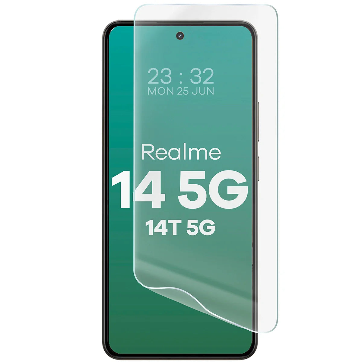 Hydrogel Folie für den Bildschirm für Realme 14 5G / 14T 5G, Bizon Film Hydrogel Front, 1 Stück