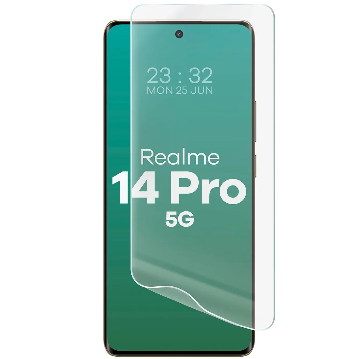 Hydrogel Folie für den Bildschirm für Realme 14 Pro 5G, Bizon Film Hydrogel Front, 1 Stück