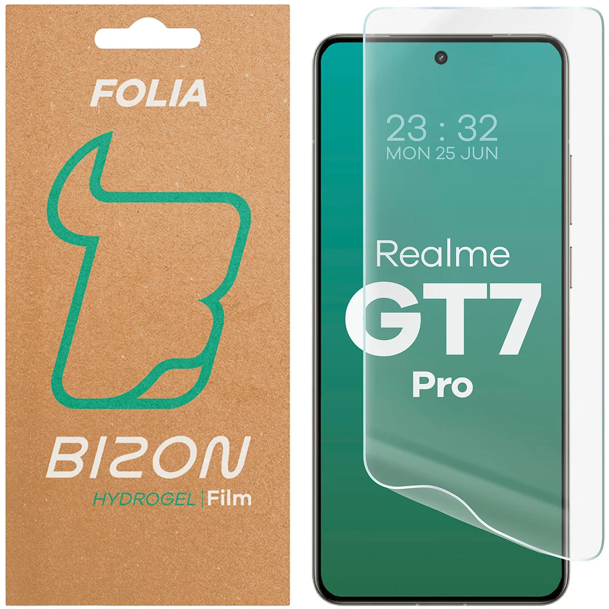 Hydrogel Folie für den Bildschirm für Realme GT 7 Pro, Bizon Film Hydrogel Front, 1 Stück