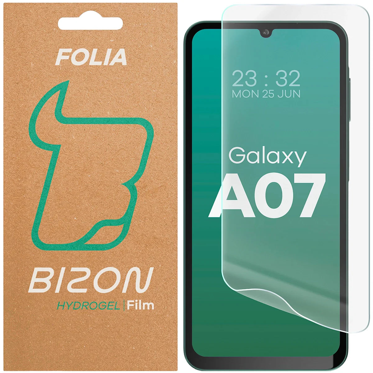 Hydrogel Folie für den Bildschirm für Galaxy A07 4G / 5G, Bizon Film Hydrogel Front, 1 Stück