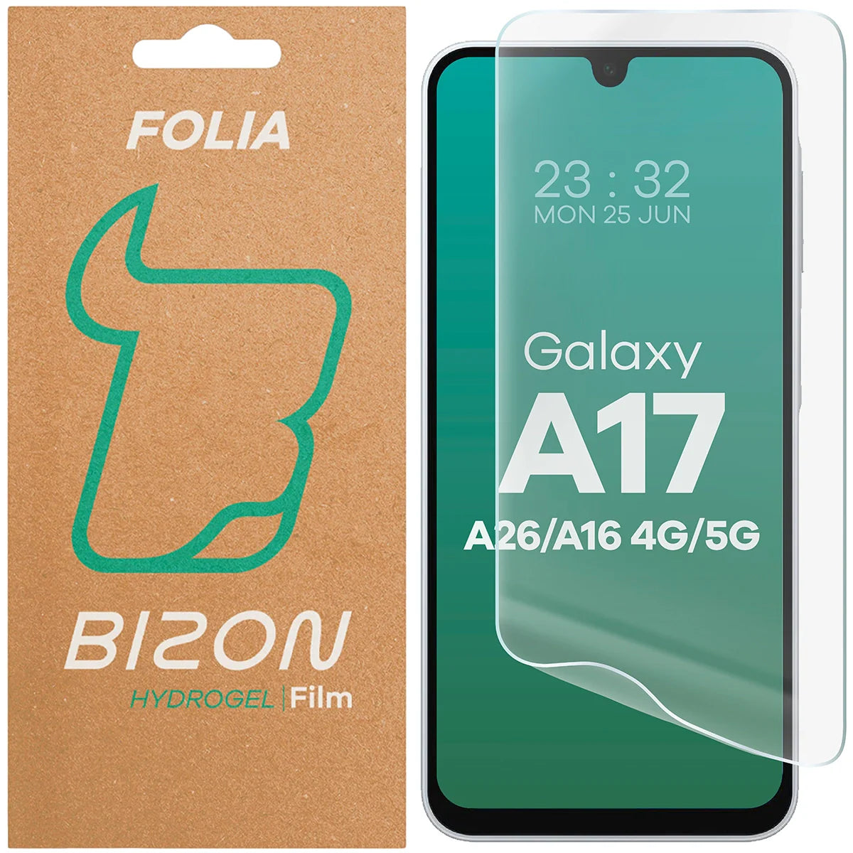Hydrogel Folie für den Bildschirm für Galaxy A16 4G/5G / A17 5G / A26 5G, Bizon Film Hydrogel Front, 1 Stück