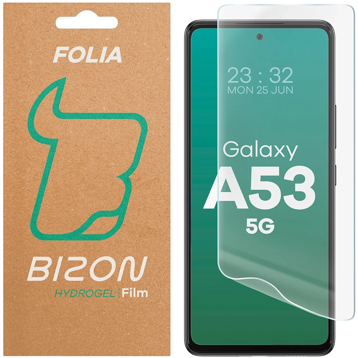 Hydrogel Folie für den Bildschirm für Galaxy A53 5G, Bizon Film Hydrogel Front, 1 Stück