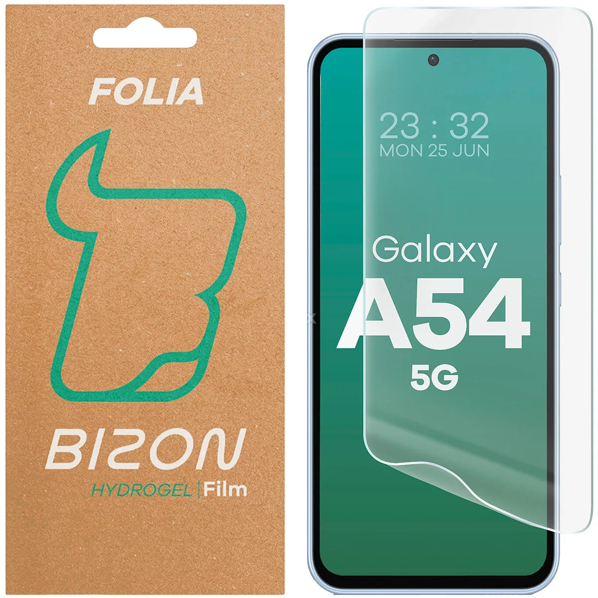Hydrogel Folie für den Bildschirm für Galaxy A54 5G, Bizon Film Hydrogel Front, 1 Stück