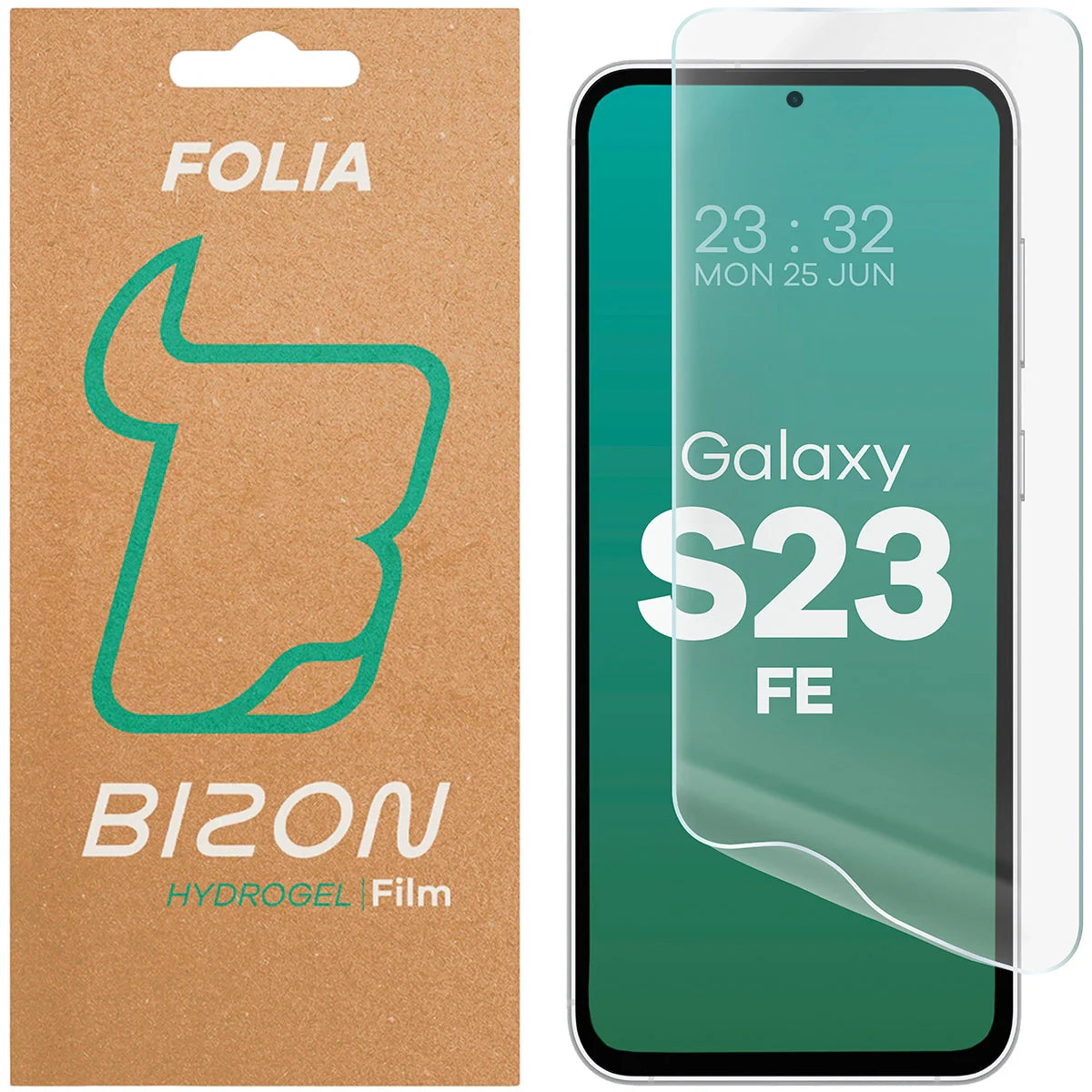 Hydrogel Folie für den Bildschirm für Galaxy S23 FE, Bizon Film Hydrogel Front, 1 Stück