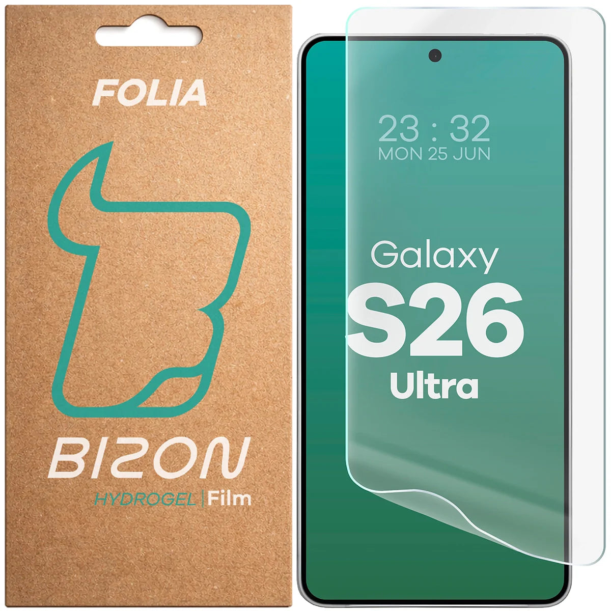 Hydrogel Folie für den Bildschirm für Galaxy S26 Ultra, Bizon Film Hydrogel Front, 1 Stück
