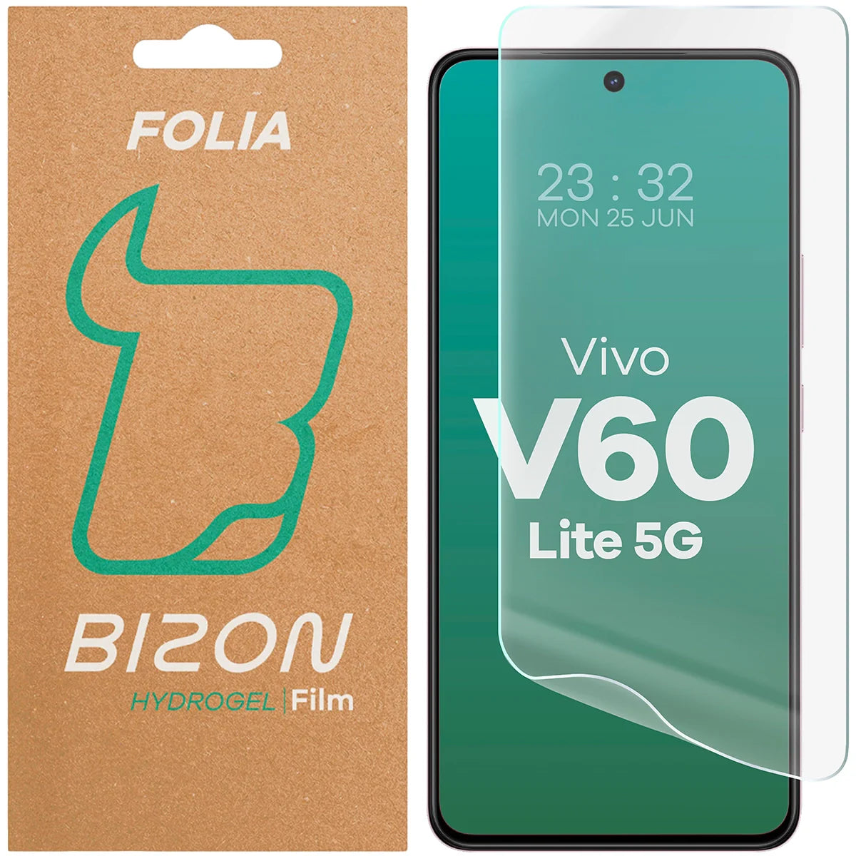 Hydrogel Folie für den Bildschirm für Vivo V60 Lite 5G, Bizon Film Hydrogel Front, 1 Stück