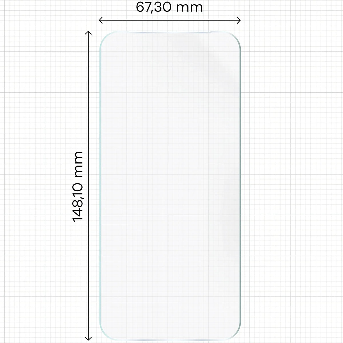 Hydrogel Folie für den Bildschirm für Vivo X300, Bizon Film Hydrogel Front, 1 Stück