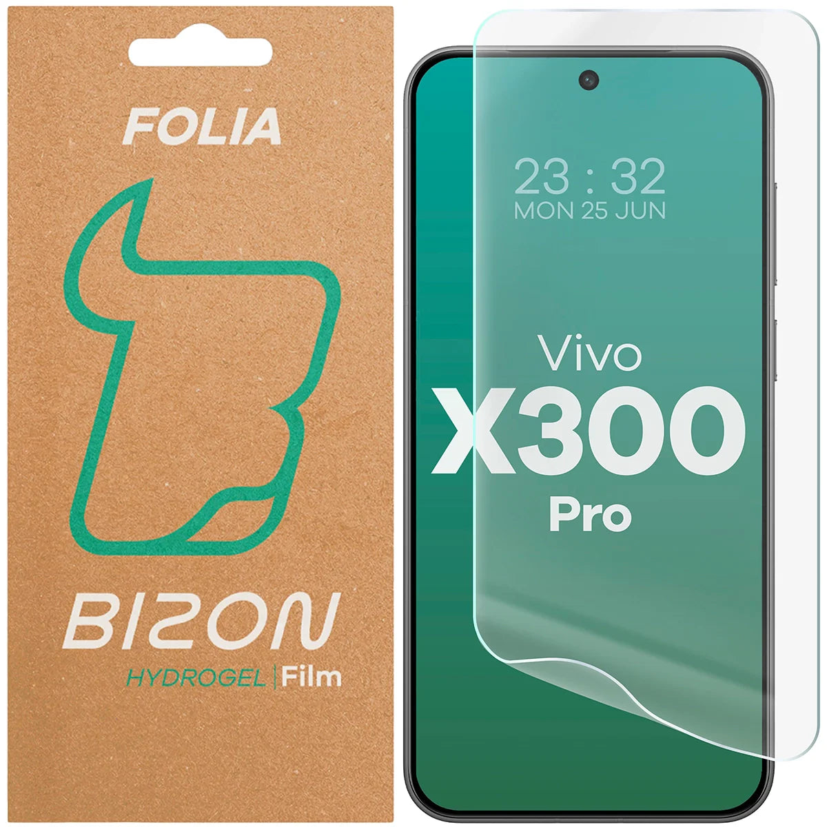 Hydrogel Folie für den Bildschirm für Vivo X300 Pro, Bizon Film Hydrogel Front, 1 Stück