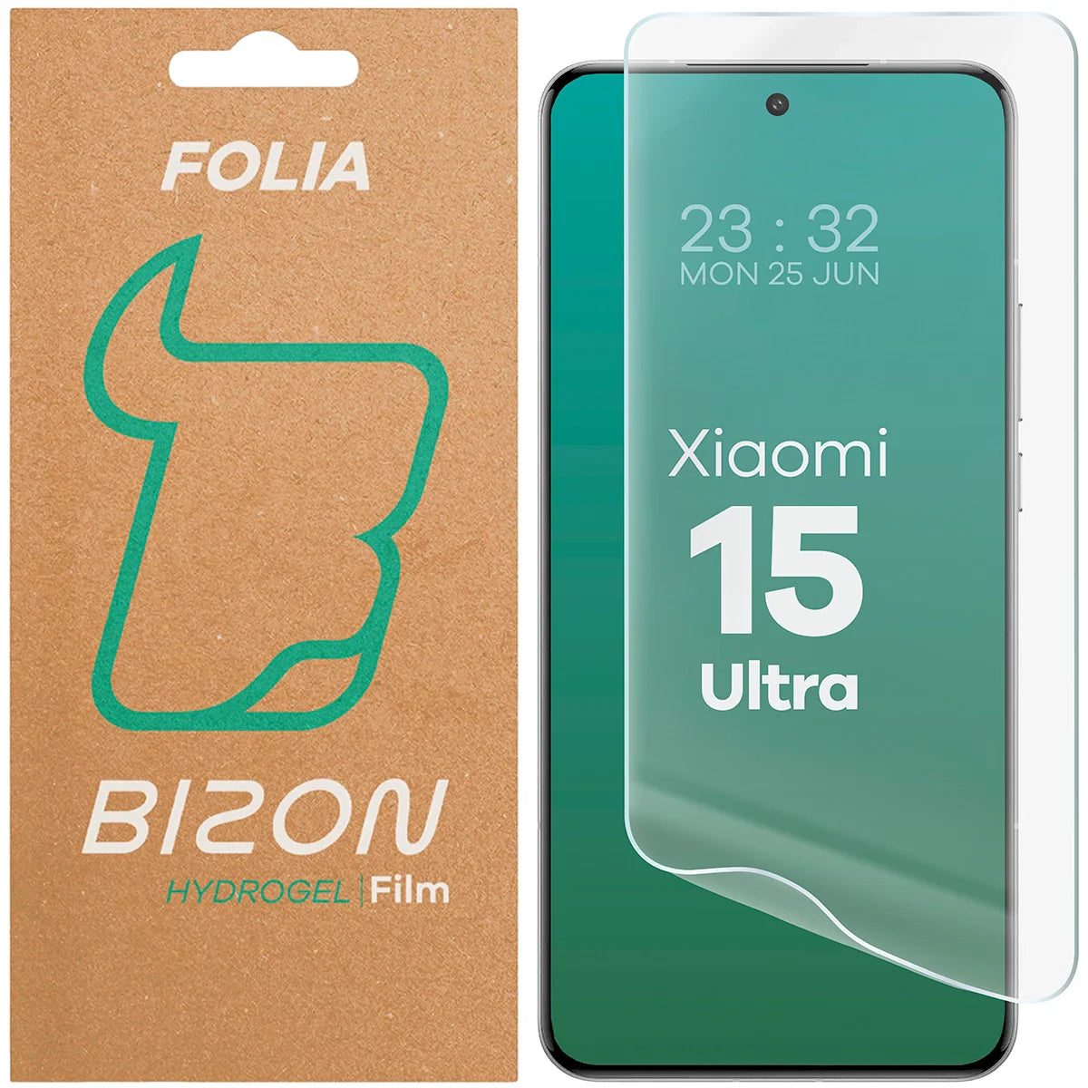 Hydrogel Folie für den Bildschirm für Xiaomi 15 Ultra, Bizon Glass Hydrogel Front, 1 Stück