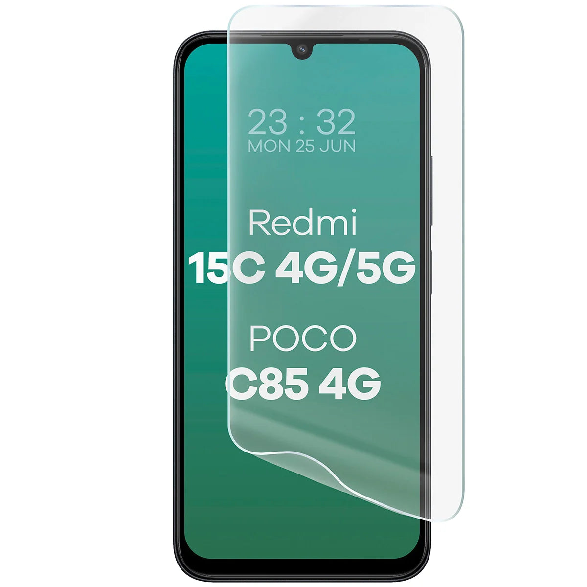 Hydrogel Folie für den Bildschirm für Xiaomi Redmi 15C 4G / 5G / POCO C85 4G, Bizon Film Hydrogel Front, 1 Stück