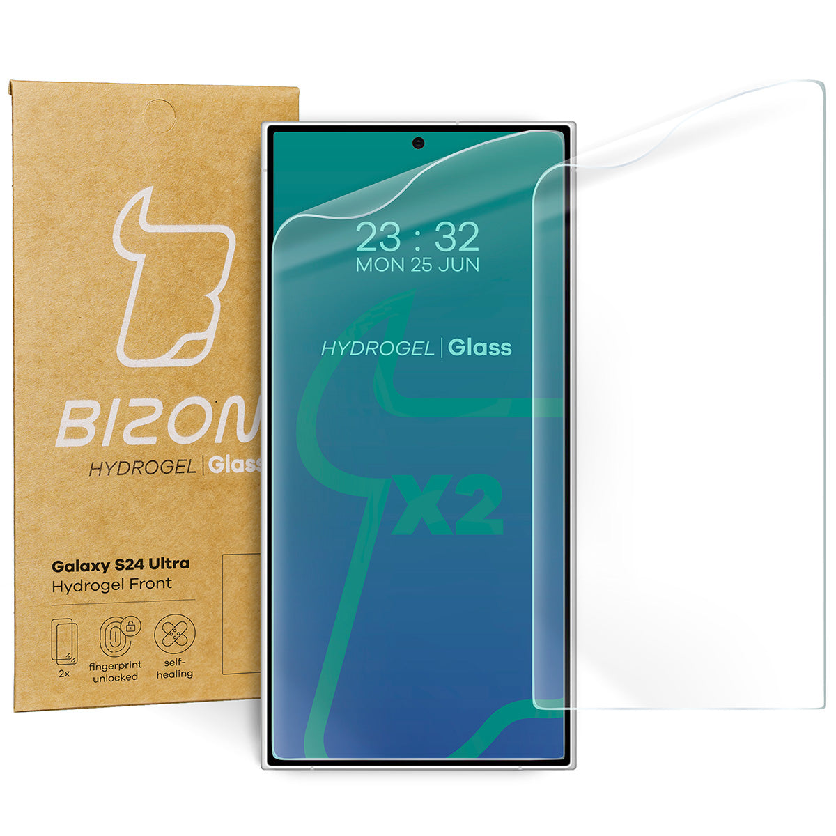 Hydrogel Folie für den Bildschirm für Galaxy S24 Ultra, Bizon Glass Hy