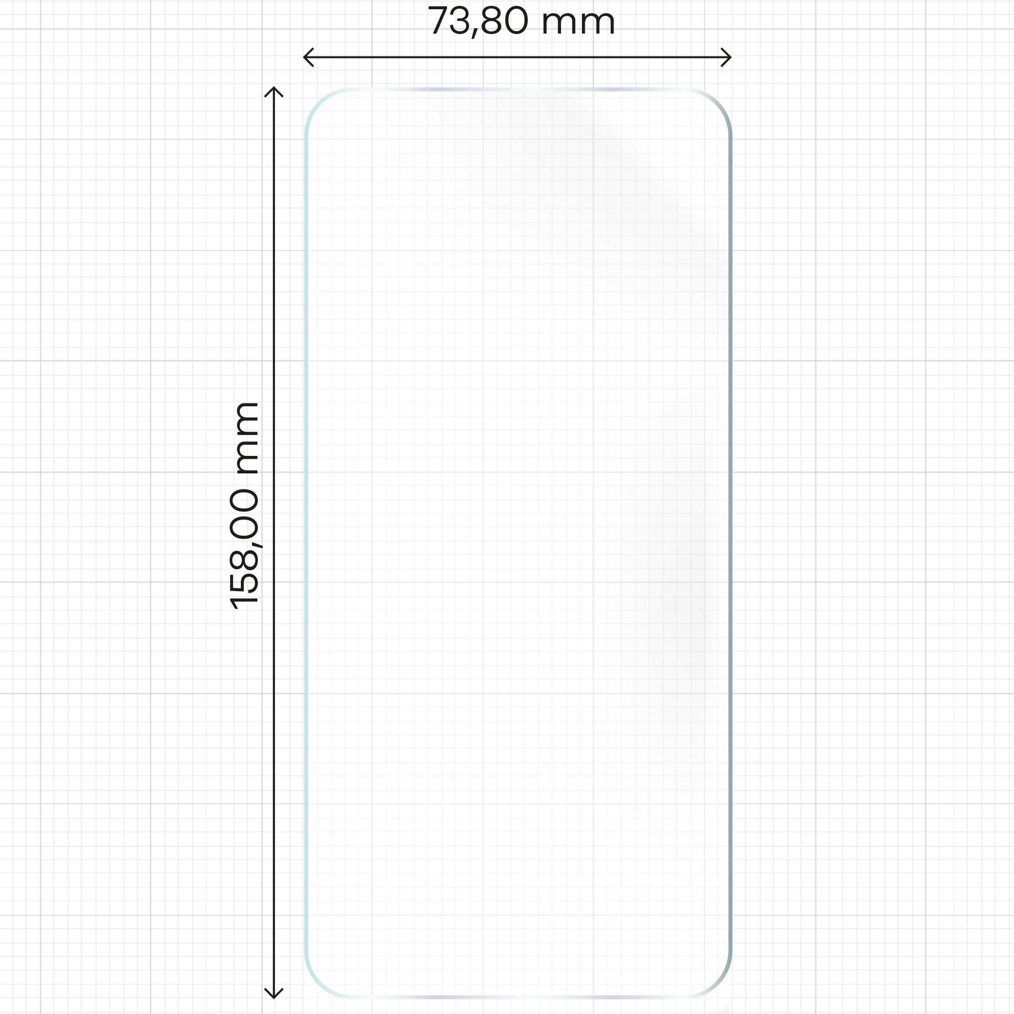 Hydrogel Folie für den Bildschirm für Honor 200 Pro, Bizon Film Hydrogel Front Duo, 2 Stück