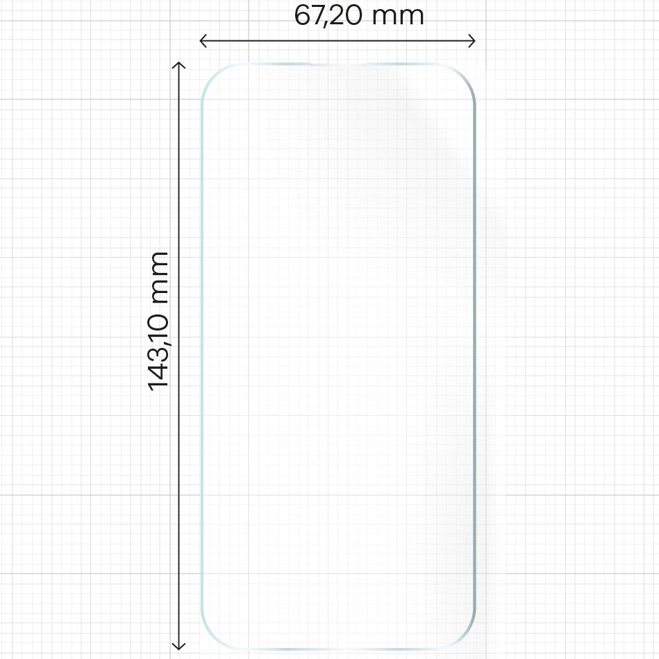Hydrogel Folie für den Bildschirm Bizon Glass Hydrogel Front Duo für iPhone 15 / 15 Pro / 16, 2 Stück