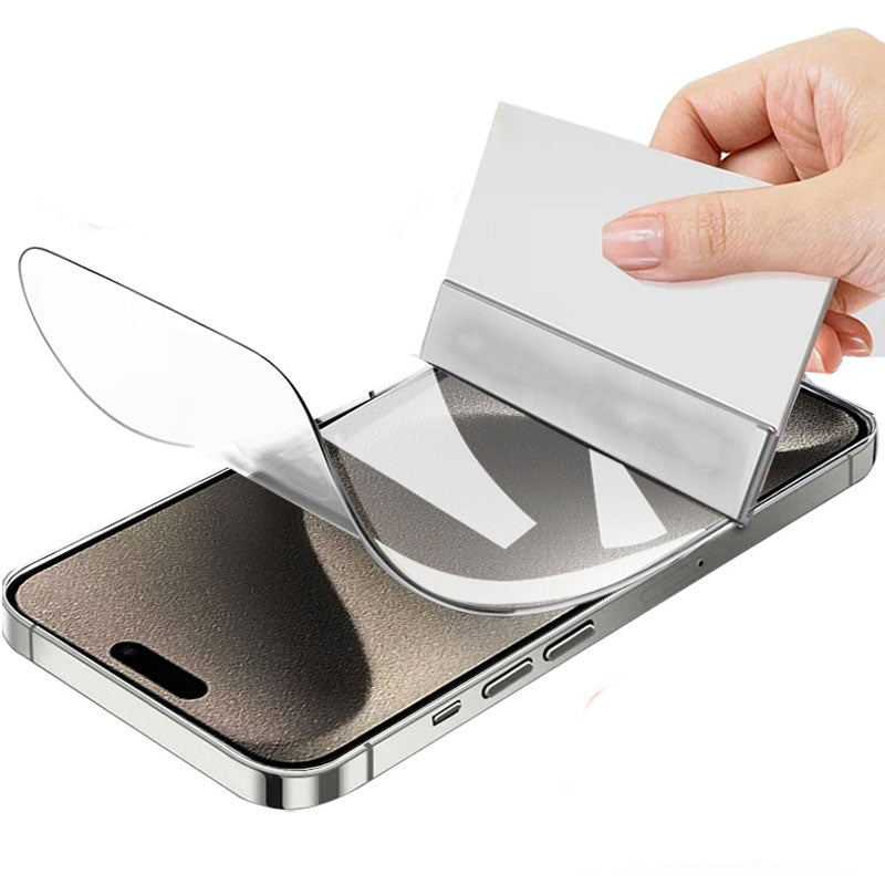 Hydrogel Folie für den Bildschirm Bizon Glass Hydrogel Front Duo für iPhone 15 / 15 Pro / 16, 2 Stück