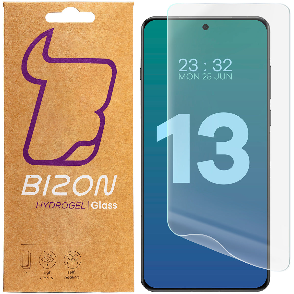 Hydrogel Folie für den Bildschirm für OnePlus 13, Bizon Film Hydrogel Front Duo, 2 Stück