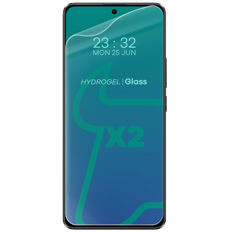 Hydrogel Folie für den Bildschirm für Xiaomi Redmi Note 13 5G / Xiaomi Redmi Note 13 Pro 4G/5G / Xiaomi Poco M6 Pro 4G, Bizon Film Hydrogel Front Duo, 2 Stück