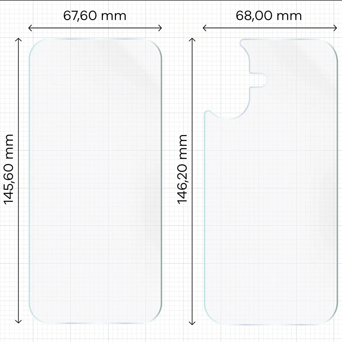 Hydrogel Folie für Display und Rückseite Bizon Film Hydrogel Pack für iPhone 17, 2 Stück