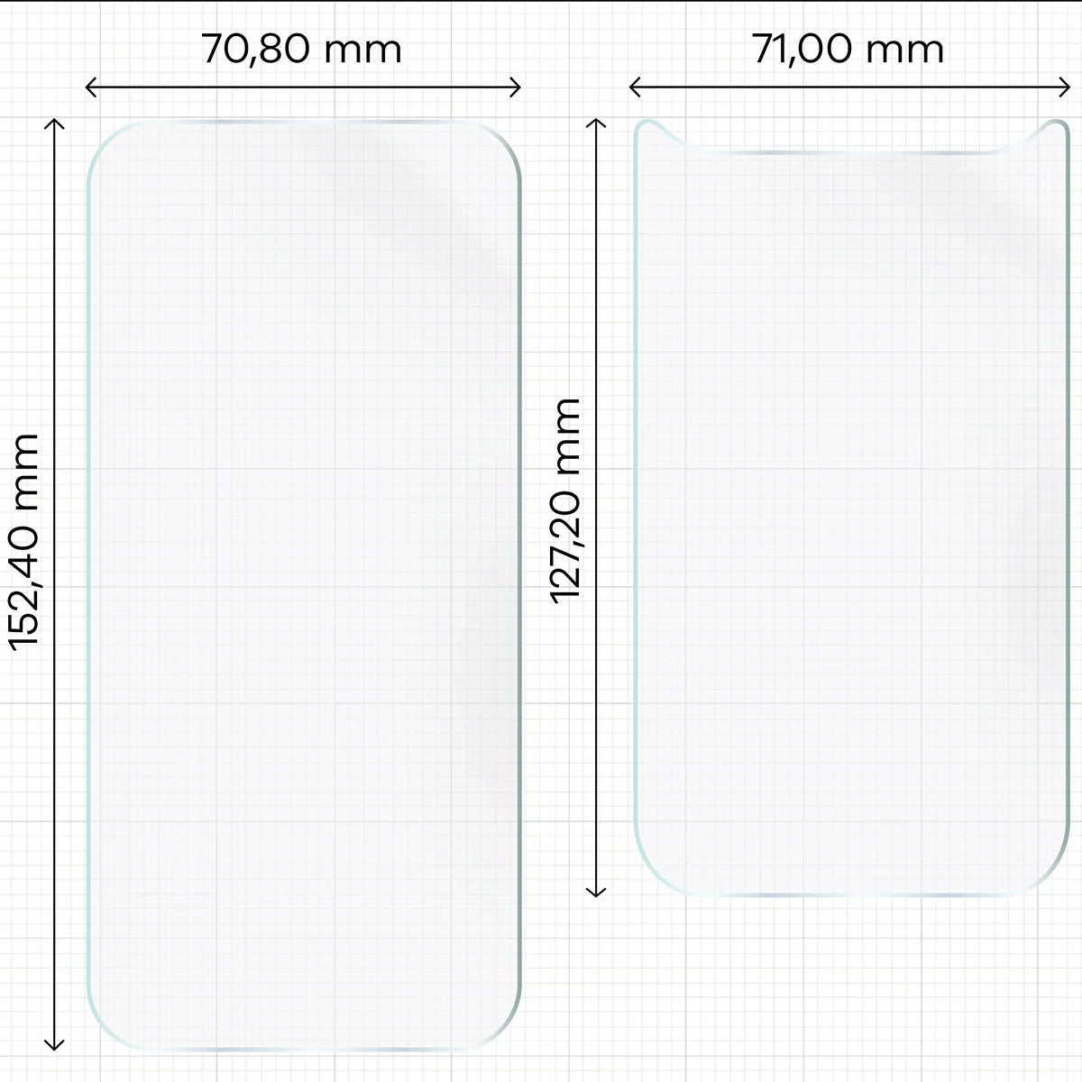 Hydrogel Folie für Display und Rückseite Bizon Film Hydrogel Pack für iPhone Air, 2 Stück