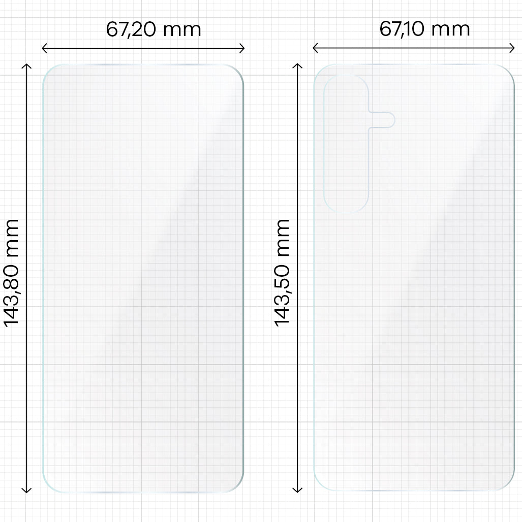 Hydrogel Folie für Display und Rückseite, Galaxy S24, Bizon Film Hydrogel Pack, 2 Stück
