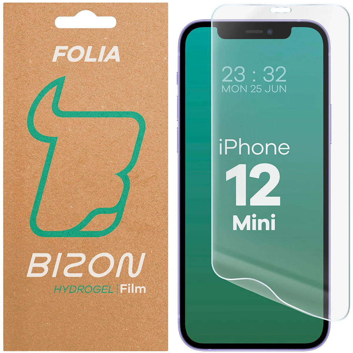 Hydrogel Folie für den Bildschirm für iPhone 12 Mini, Bizon Film Hydrogel Front, 1 Stück