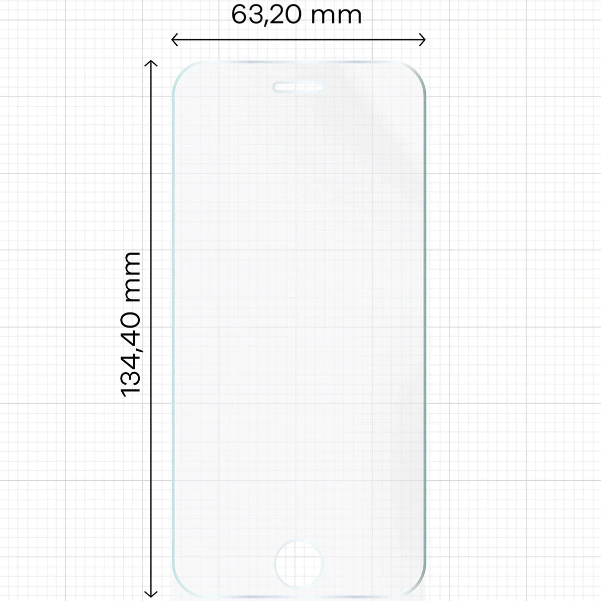 Hydrogel Folie für den Bildschirm für iPhone SE 2022 / 2020 / 8 / 7, Bizon Film Hydrogel Front, 1 Stück