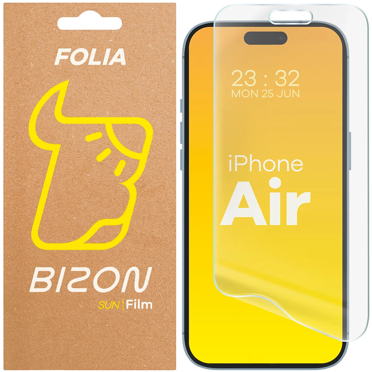 Matte Folie für iPhone Air, Bizon Film Sun, 1 Stück