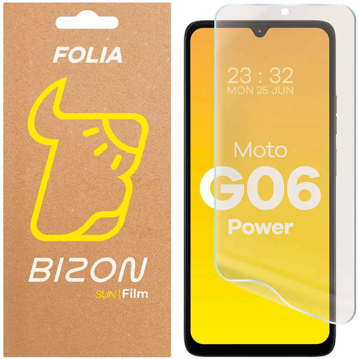 Matte Folie für Motorola Moto G06 Power, Bizon Film Sun, 1 Stück