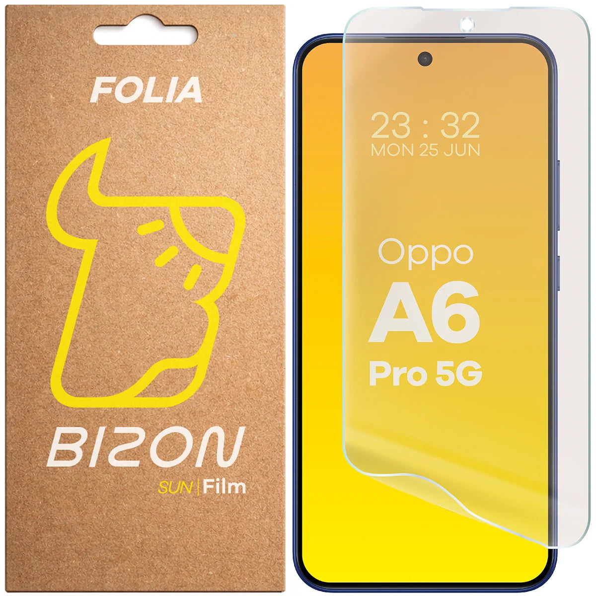 Matte Folie für Oppo A6 Pro 5G, Bizon Film Sun, 1 Stück