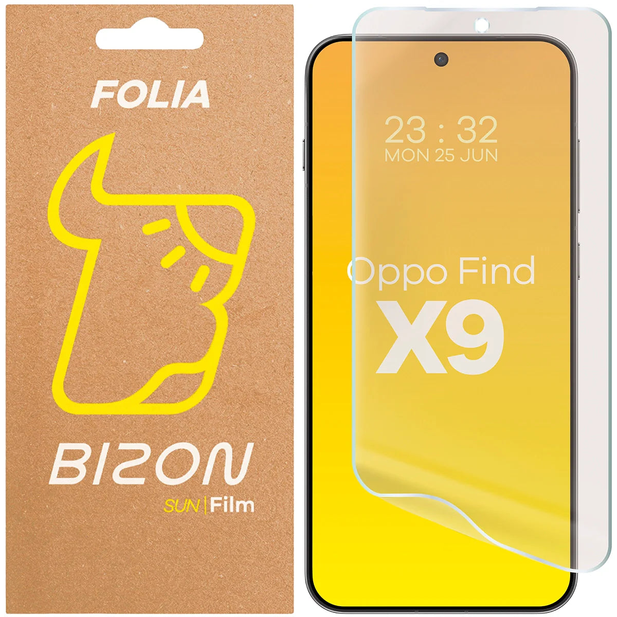 Matte Folie für Oppo Find X9, Bizon Film Sun, 1 Stück