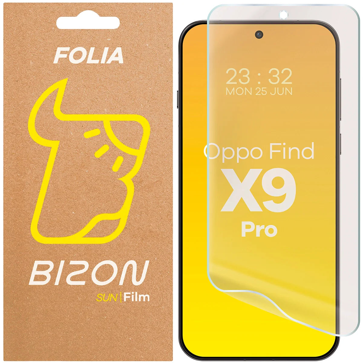 Matte Folie für Oppo Find X9 Pro, Bizon Film Sun, 1 Stück