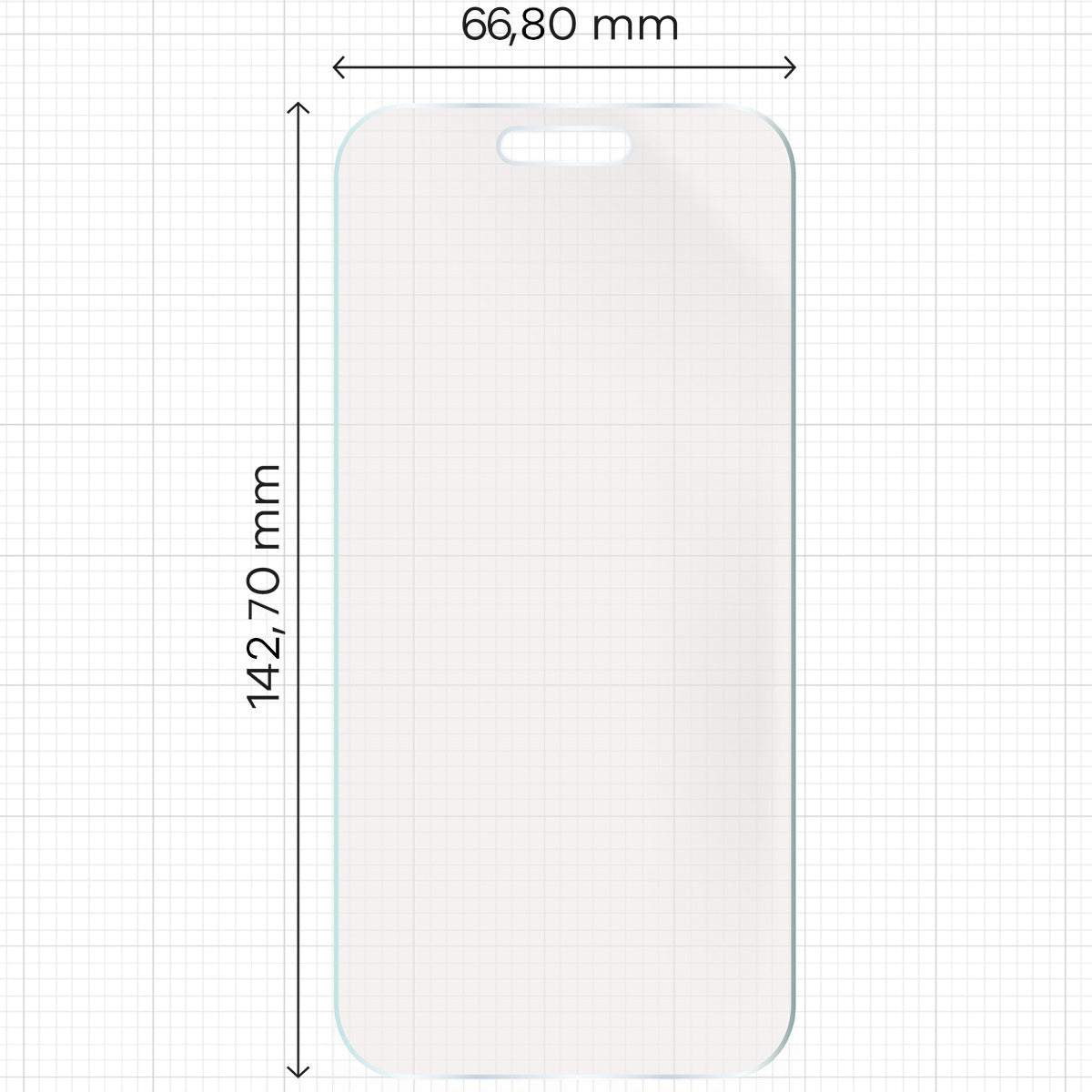 Matte Folie für iPhone 16, Bizon Glass Film Sun Duo, 2 Stück