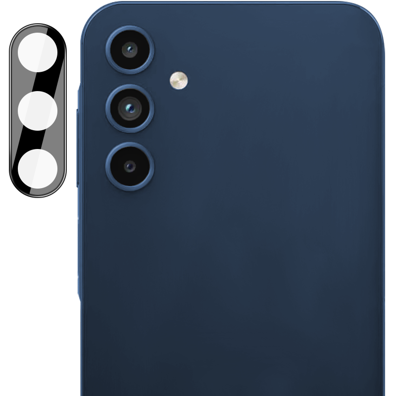 Gehärtetes Glas für die Kamera für Galaxy A15 4G/5G, Bizon Glass Silk Lens, 2 Stück