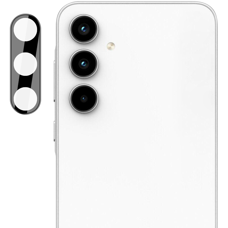 Gehärtetes Glas für die Kamera für Galaxy A55 5G, Bizon Glass Silk Lens, 2 Stück