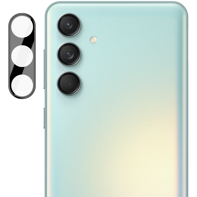 Gehärtetes Glas für die Kamera für Galaxy M55 5G, Bizon Glass Silk Lens, 2 Stück