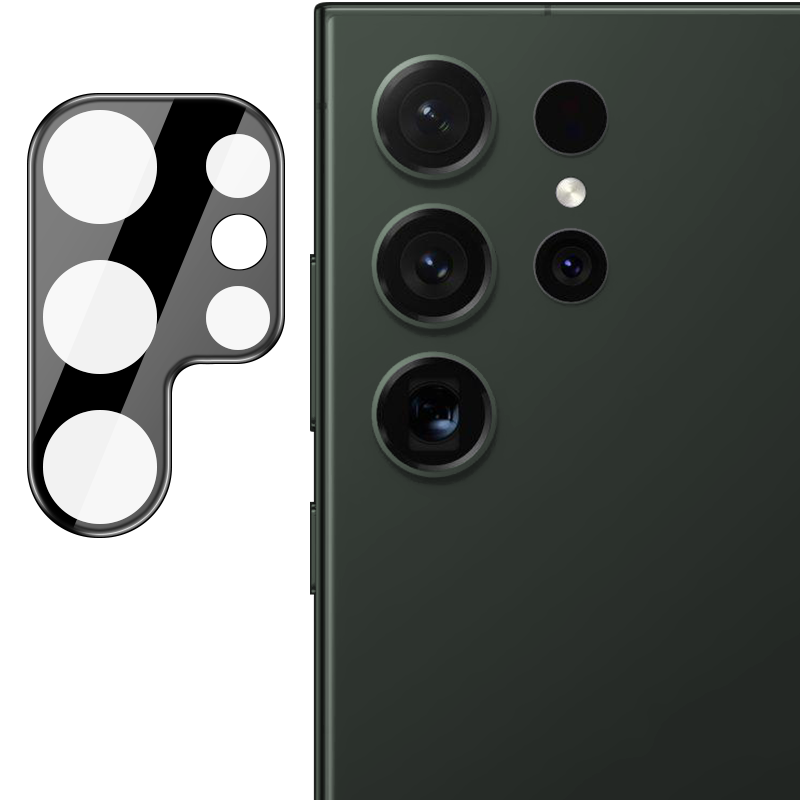 Gehärtetes Glas für die Kamera für Galaxy S24 Ultra, Bizon Glass Silk Lens, 2 Stück