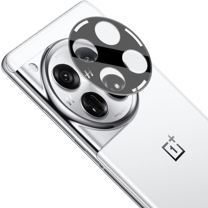 Gehärtetes Glas für die Kamera für OnePlus 12, Bizon Glass Silk Lens, 2 Stück