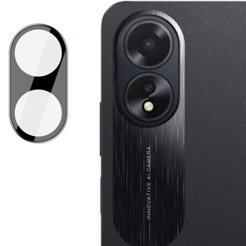Gehärtetes Glas für die Kamera für Oppo A38 4G, Bizon Glass Silk Lens, 2 Stück