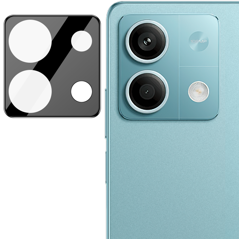Gehärtetes Glas für die Kamera für Xiaomi Redmi Note 13 5G, Bizon Glass Silk Lens, 2 Stück