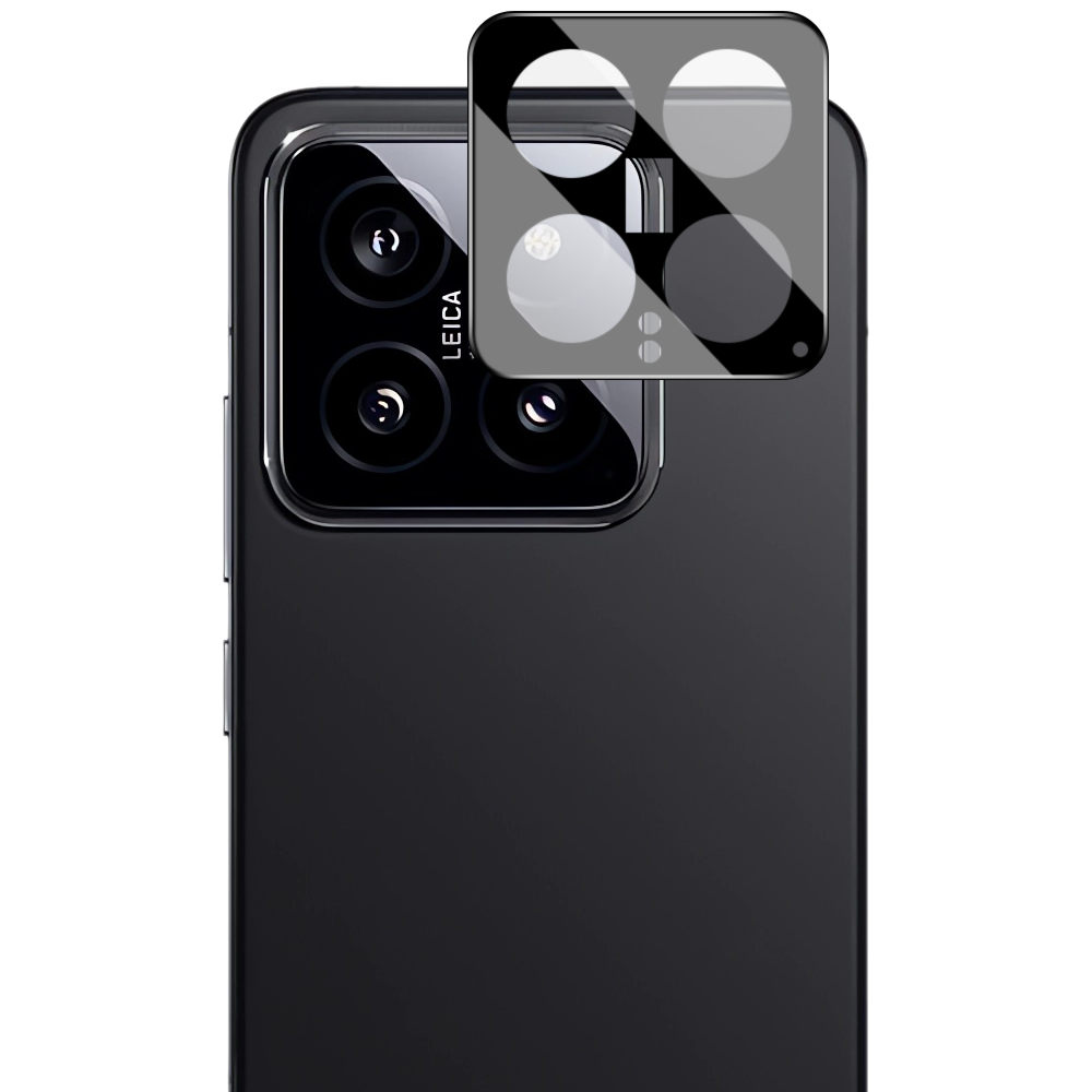 Gehärtetes Glas für die Kamera für Xiaomi 14, Bizon Glass Silk Lens, 2 Stück