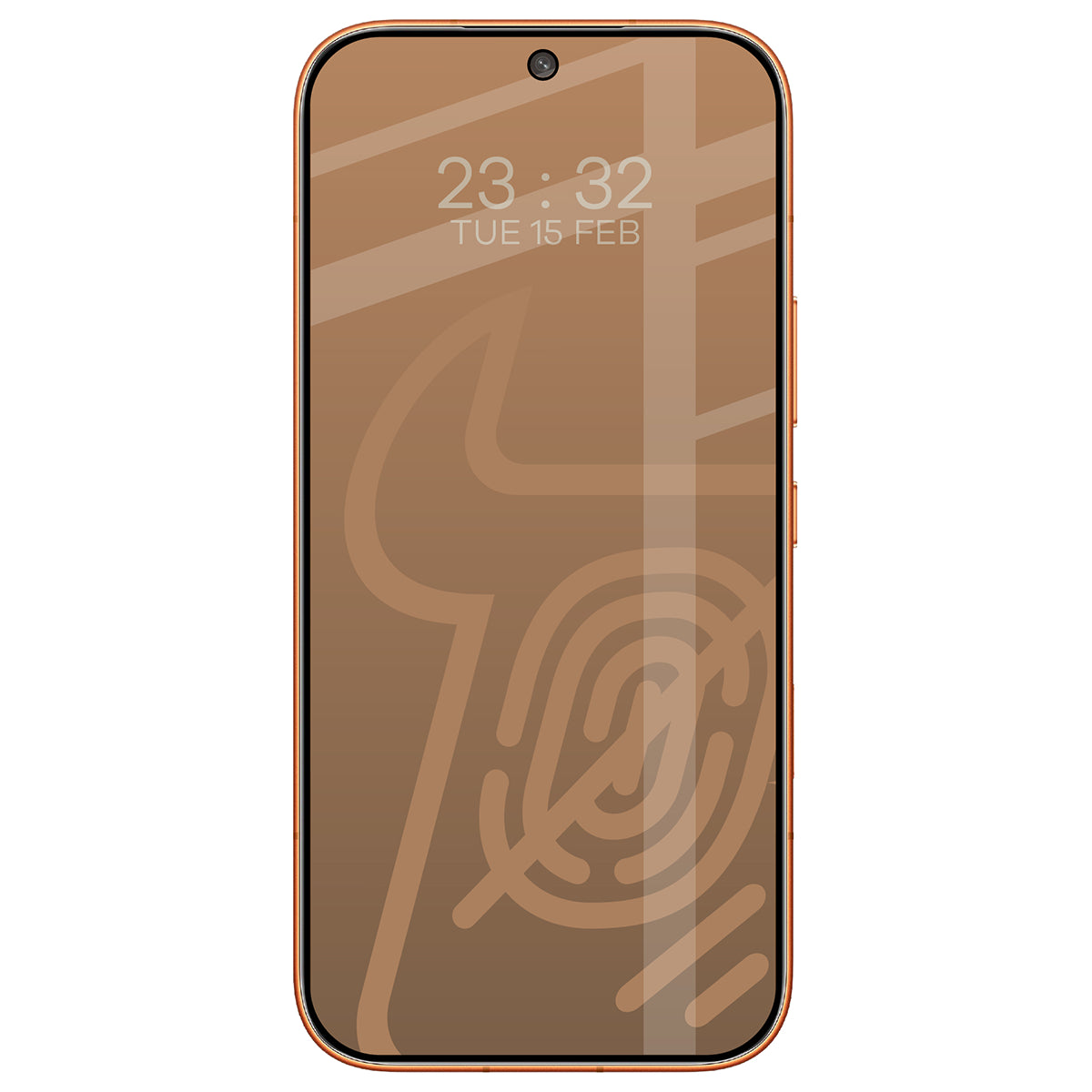 Mattes Hartglas für Honor 600 5G / 600 Pro 5G, Bizon Glass Matte, Schwarzer Rahmen