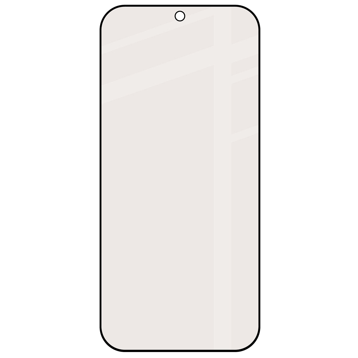 Mattes Hartglas für Honor 600 5G / 600 Pro 5G, Bizon Glass Matte, Schwarzer Rahmen