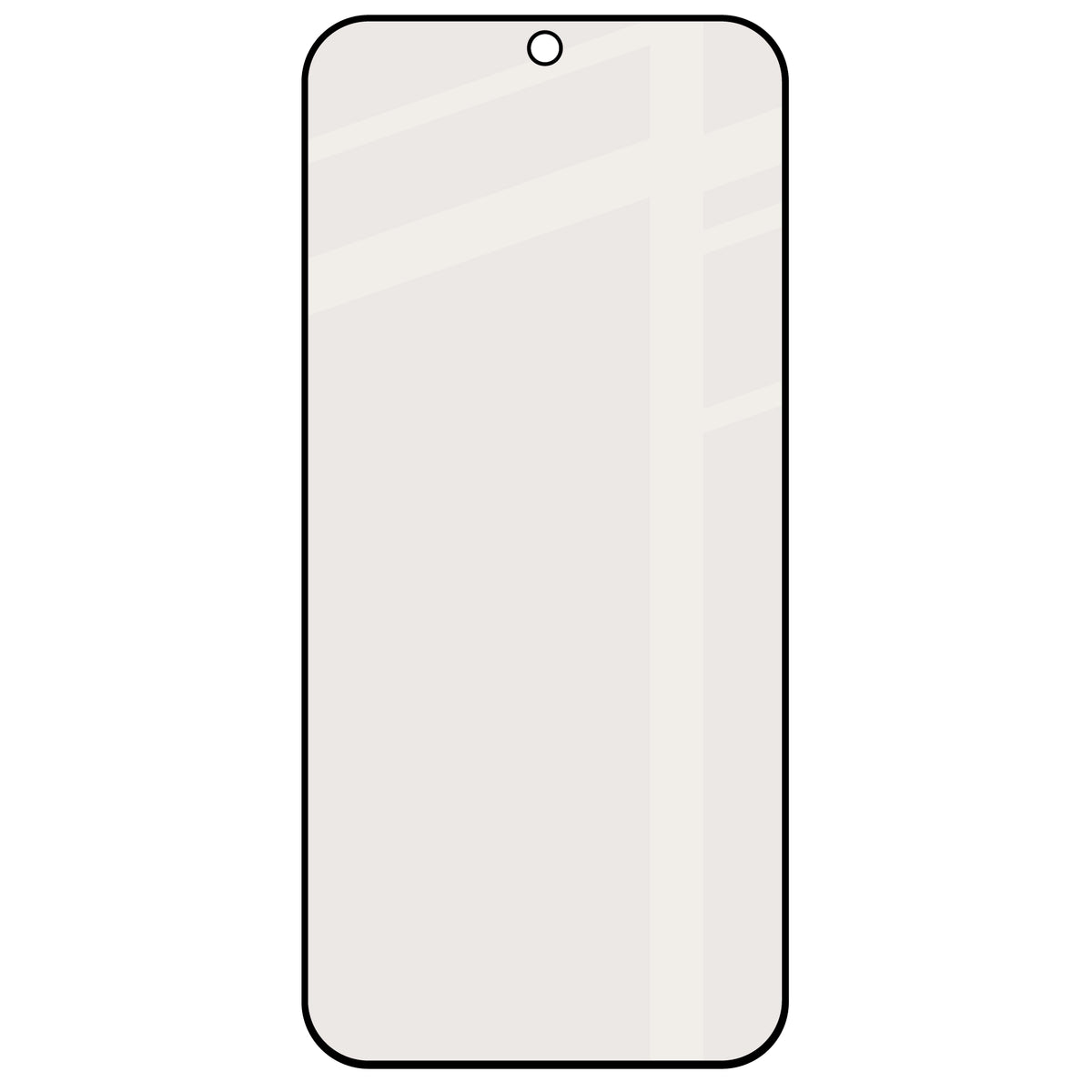 Mattes Hartglas für OnePlus Nord 6, Bizon Glass Matte, Schwarzer Rahmen
