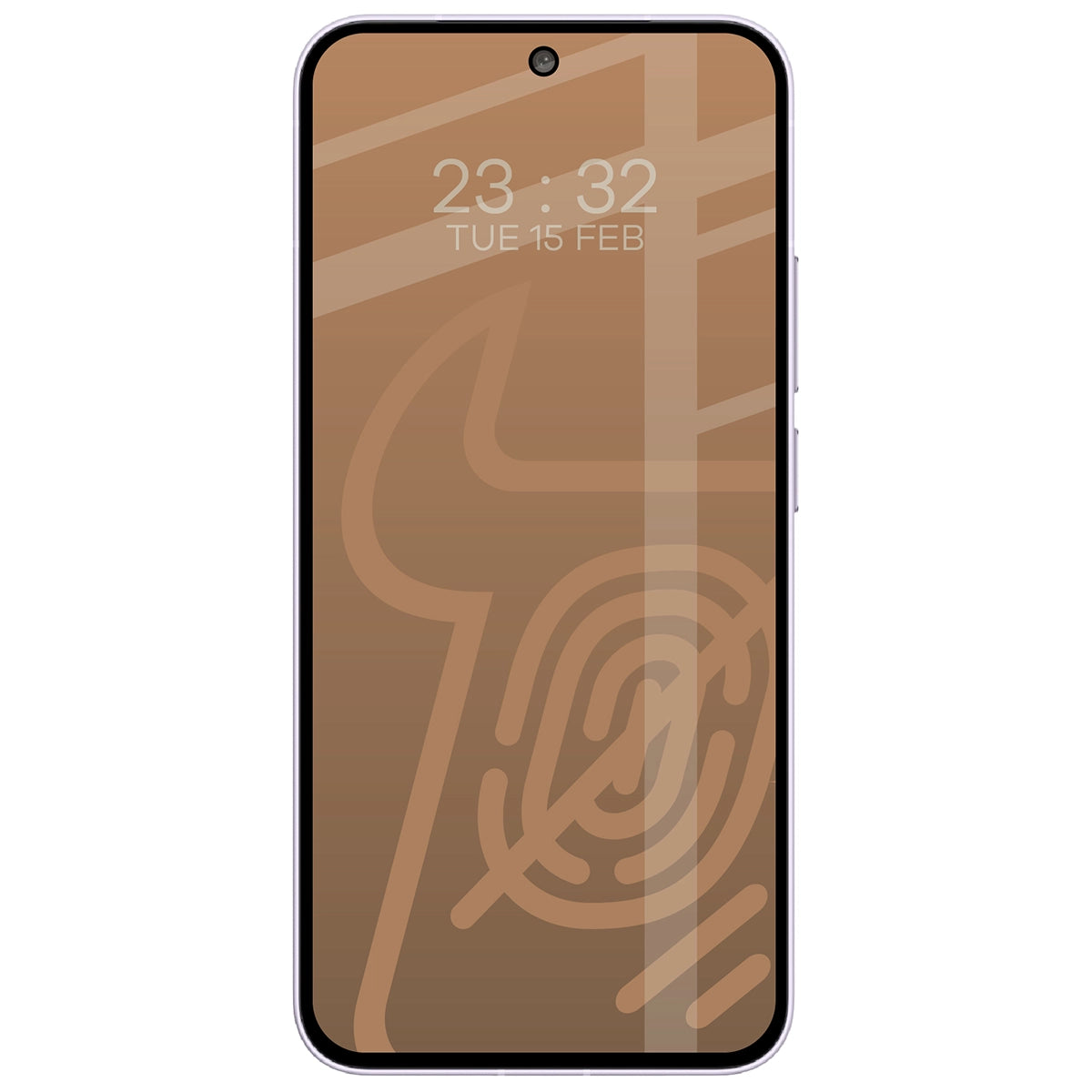 Mattes Hartglas für Vivo X300 FE, Bizon Glass Matte, Schwarzer Rahmen