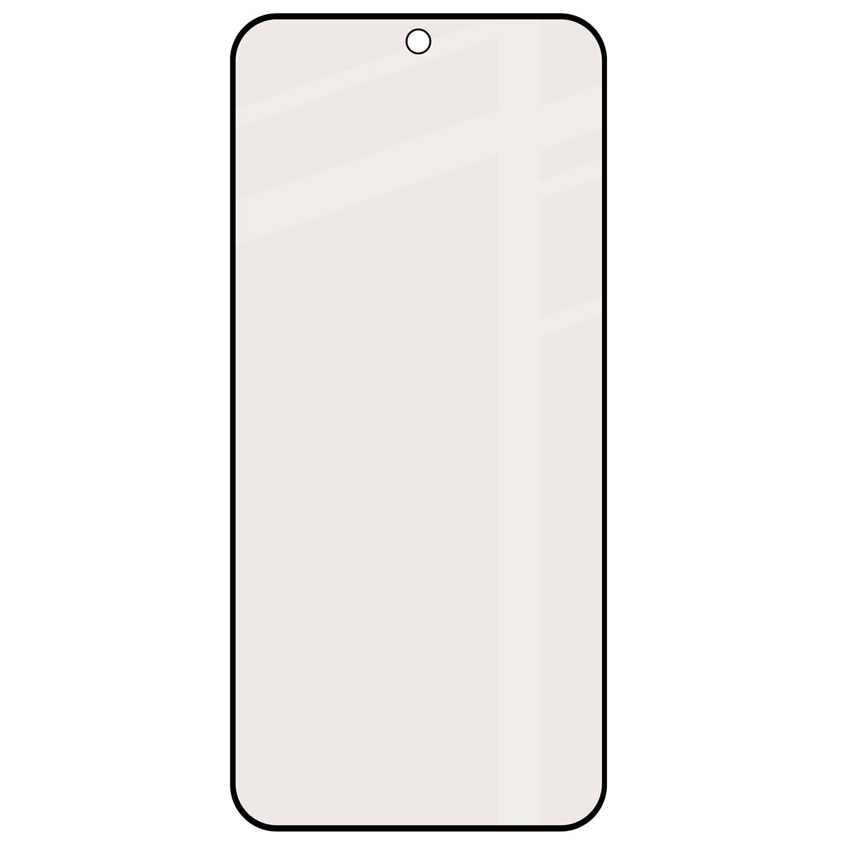 Mattes Hartglas für Xiaomi POCO X8 Pro, Bizon Glass Matte, Schwarzer Rahmen