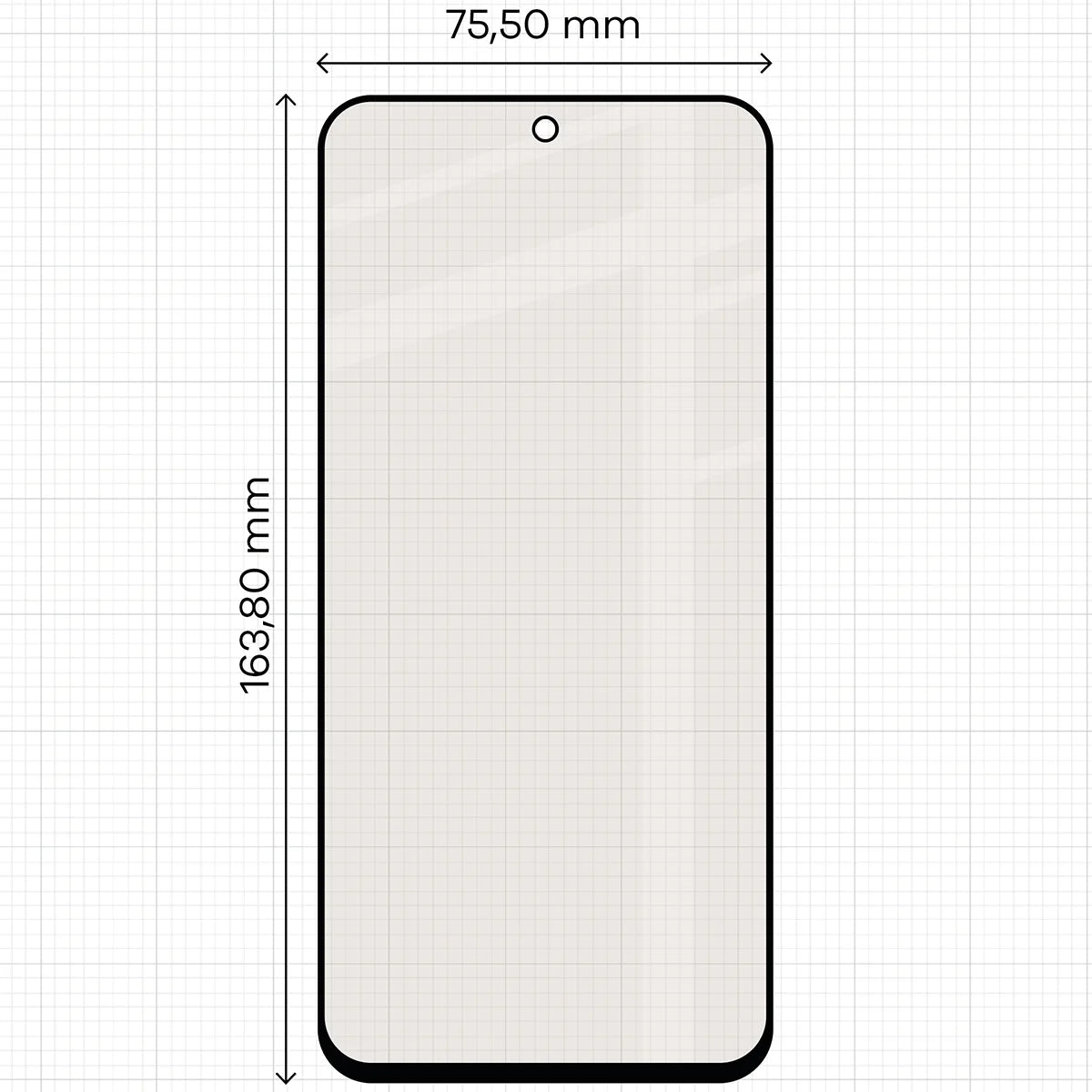 Mattes Hartglas für Xiaomi Redmi 15 4G / 5G, Bizon Glass Matte, Schwarzer Rahmen
