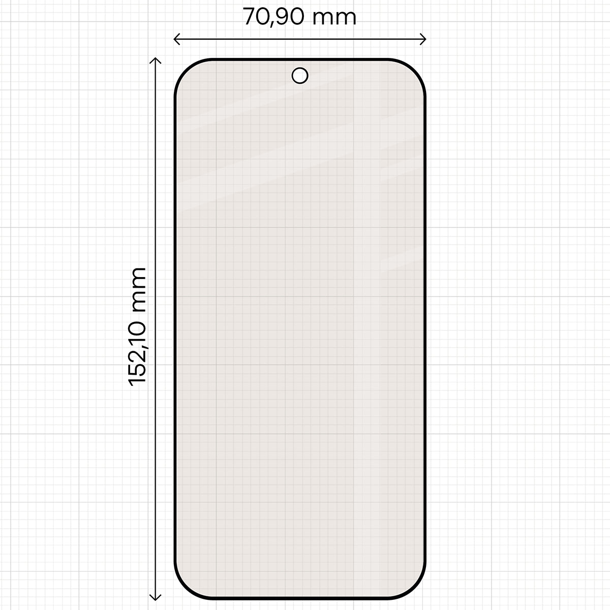 Mattes Hartglas für Honor 600 5G / 600 Pro 5G, Bizon Glass Matte Duo, Schwarzer Rahmen, 2 Stück