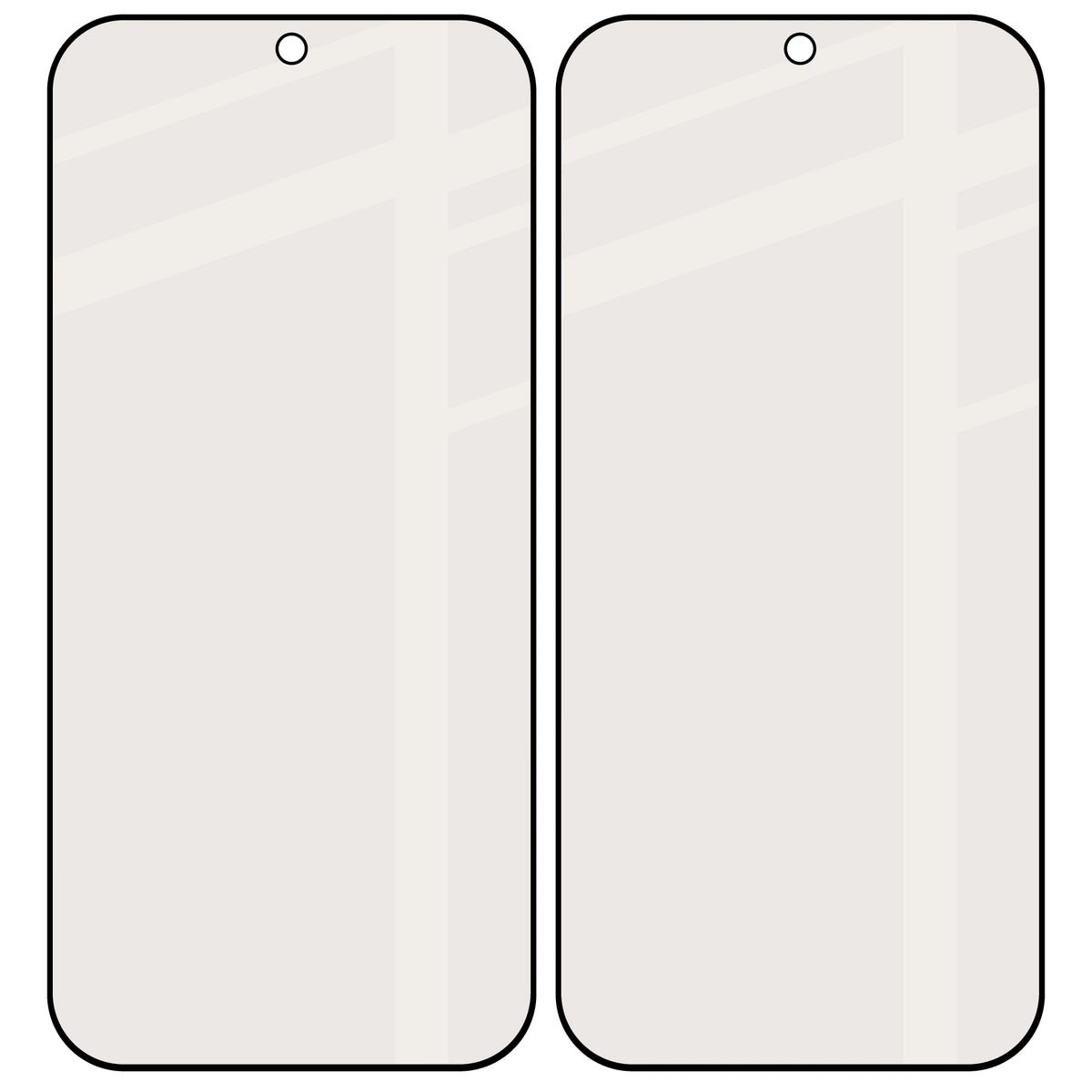 Mattes Hartglas für Honor 600 5G / 600 Pro 5G, Bizon Glass Matte Duo, Schwarzer Rahmen, 2 Stück